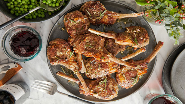 Lime Rosemary Lamb Chops - Foodiection.com