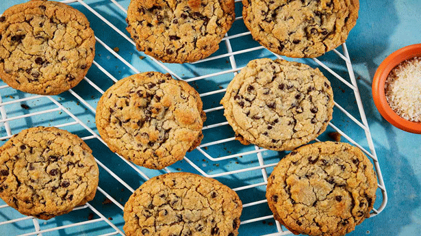 Coconut Chocolate Chip Cookies - Foodiection.com