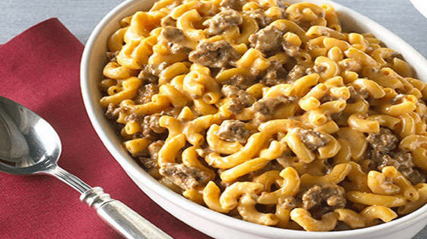 Cheesy Hamburger Macaroni - Foodiection.com